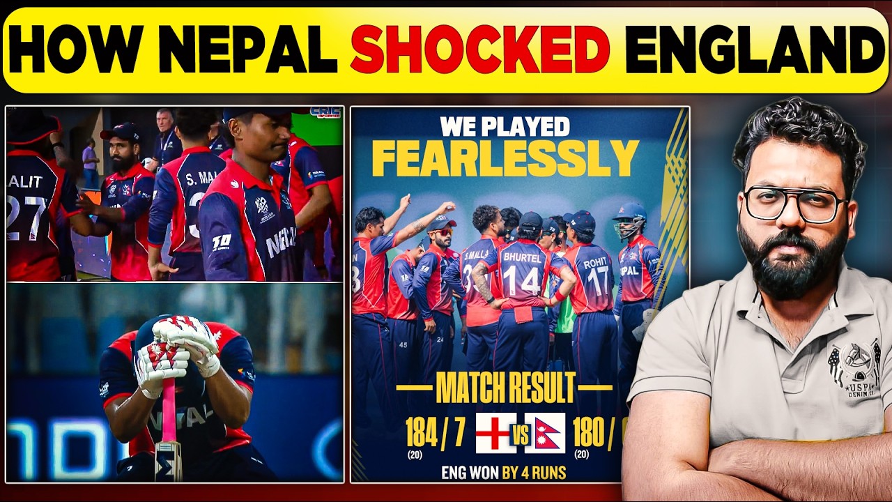 Nepal Almost Defeated England – This Was Not a Loss, It Was a Statement! T20 World Cup Classic!