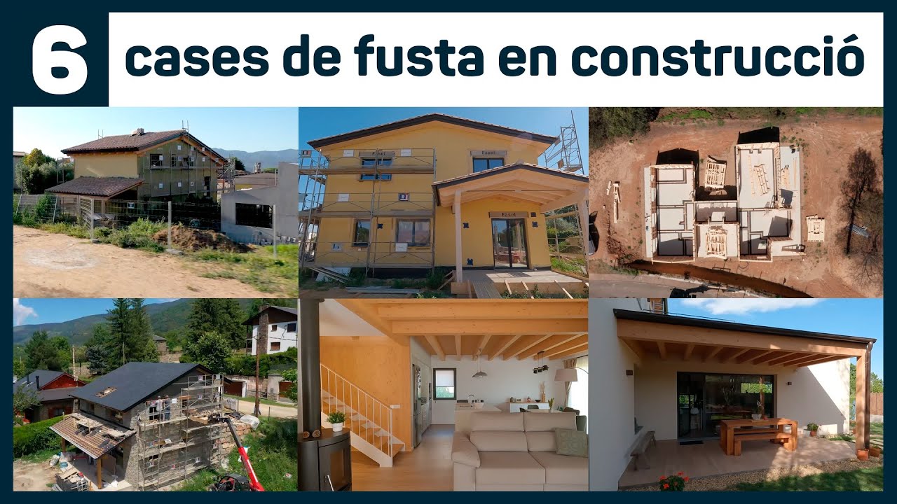 6 cases de fusta en construcci&oacute;
