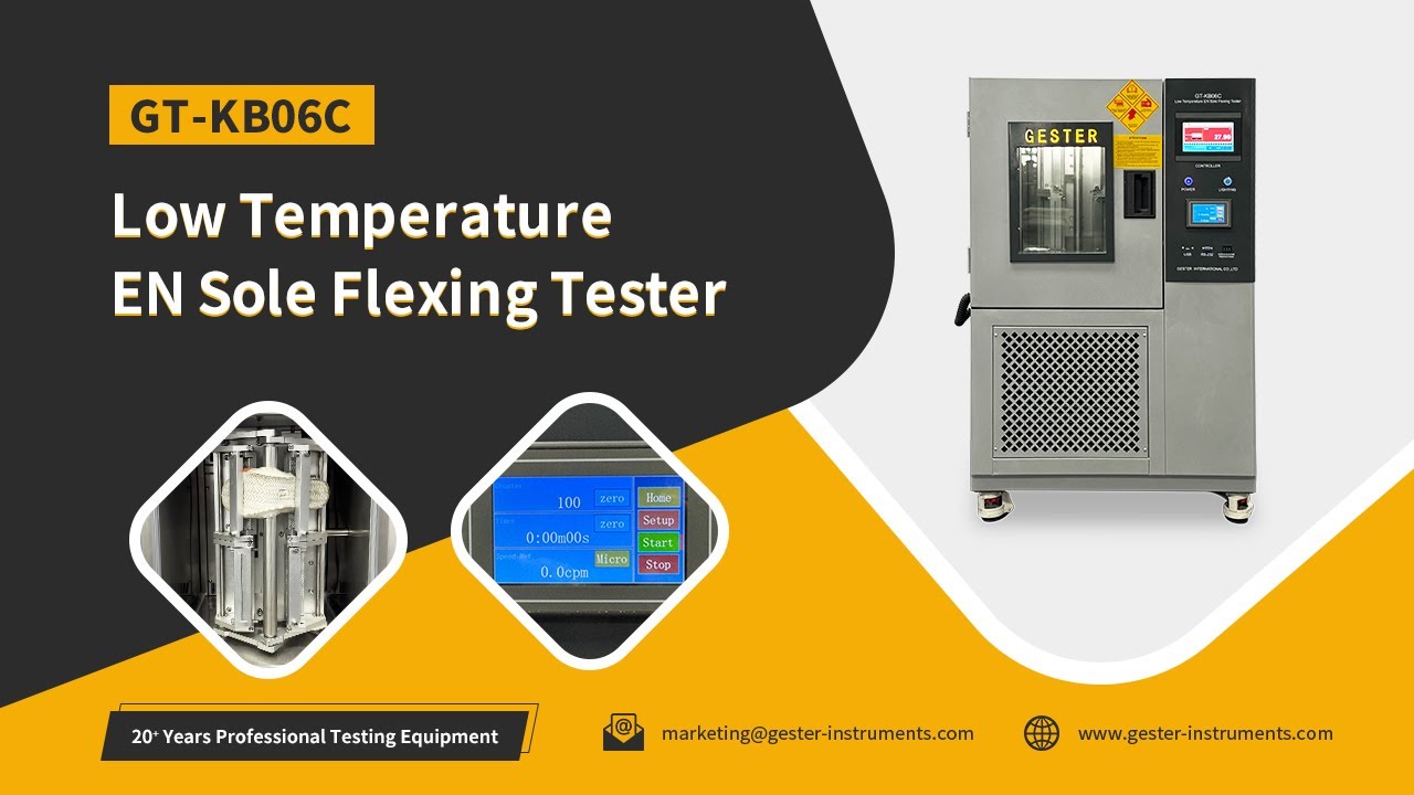Low Temperature EN Sole Flexing Tester GT-KB06C Operation Video