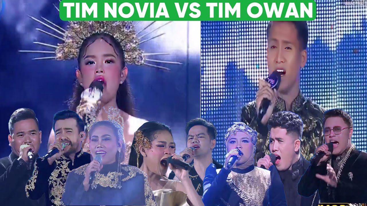 TIM OWAN VS TEAM NOVIA !!! Senandung rembulan dan rembulan malam