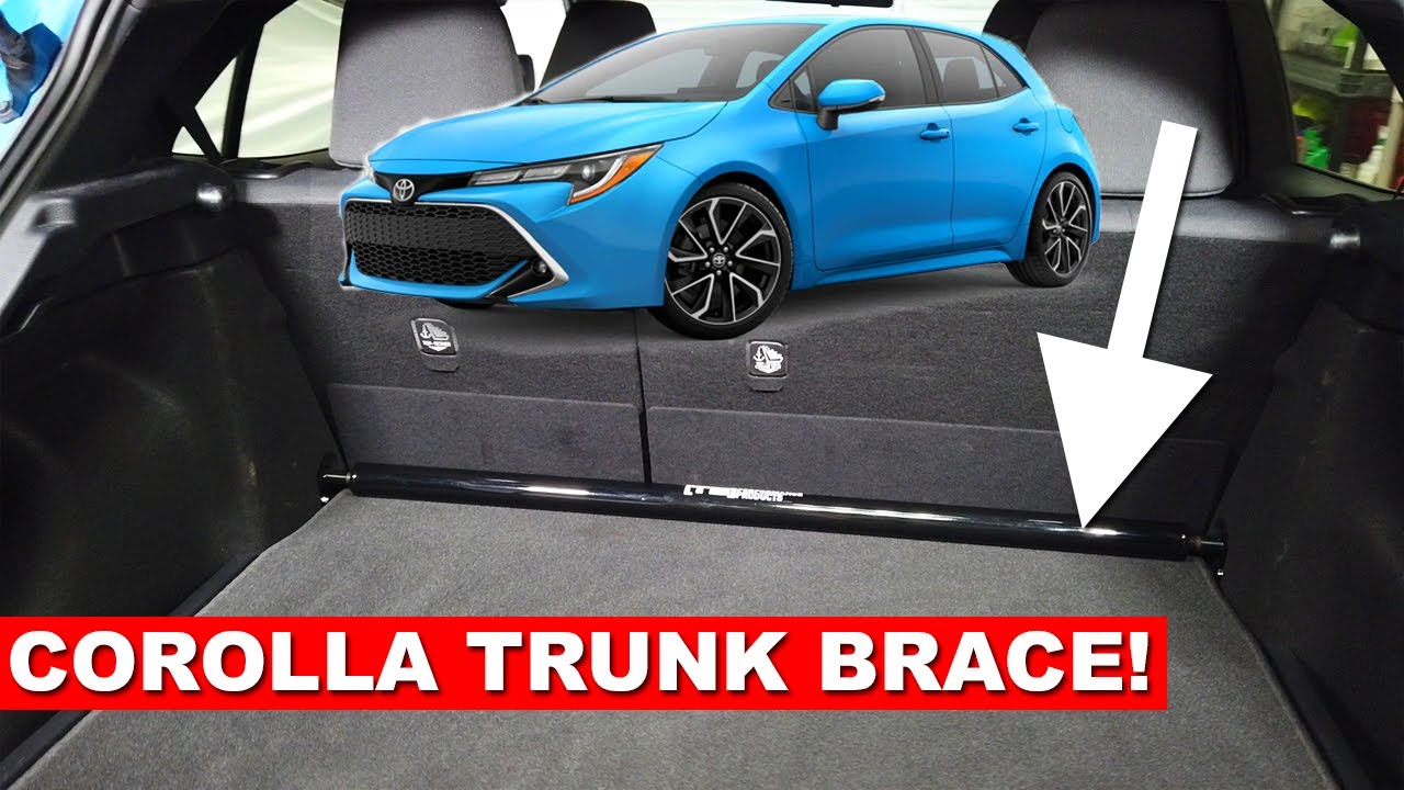 Toyota Corolla TRUNK BRACE Install & Review (TB Performance Bar E210 Hatchback 2018-2023)