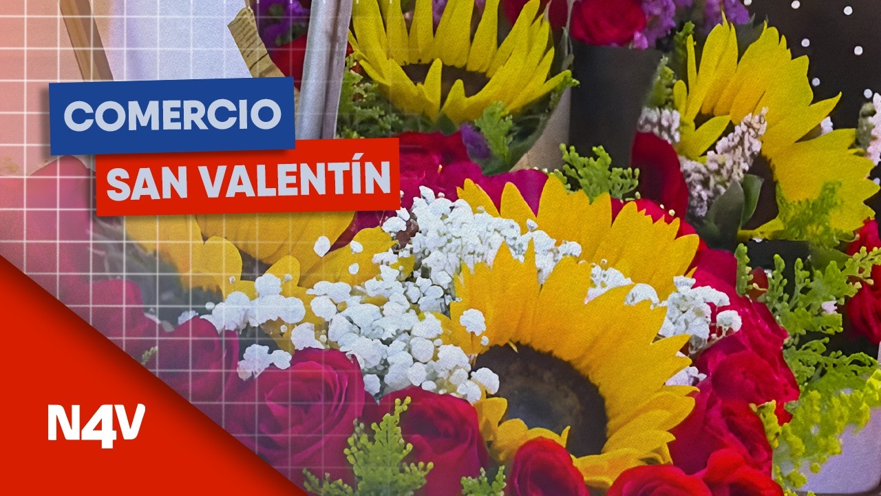 Comercio para San Valentín | Noticias 4 Visión | El Salvador
