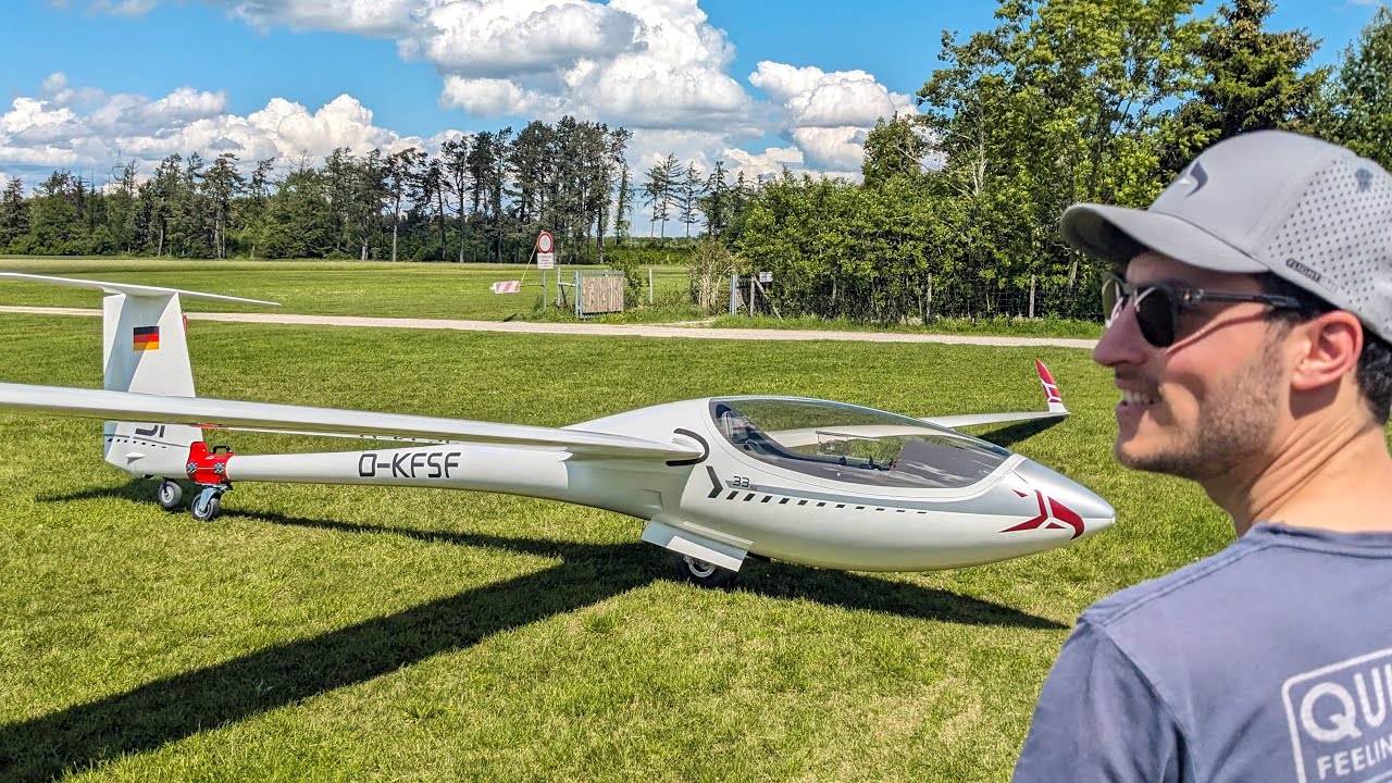 Maiden Flight of my new AS33 Me Electric Motorglider