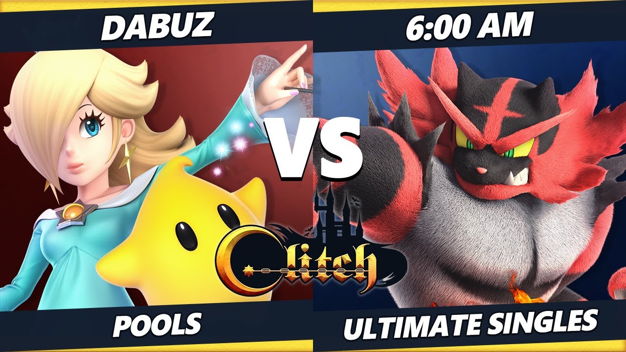 Glitch Konami Code  - Dabuz (Rosalina, Min Min) Vs. 6:00 AM (Incineroar) Smash Ultimate Tournament