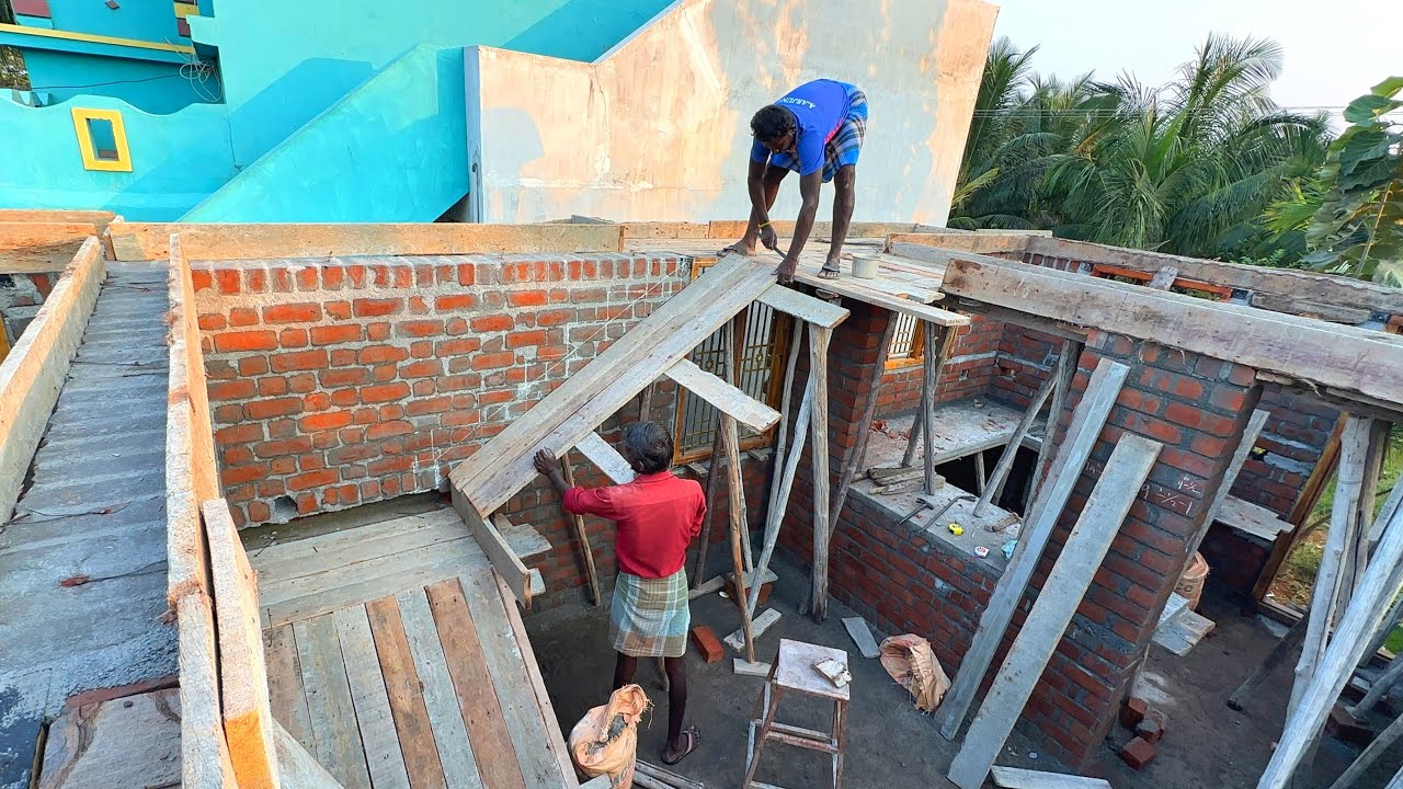 Amazing Construction Technology Indoor Design Of Stairs Formwork Accurately-Sand and cement