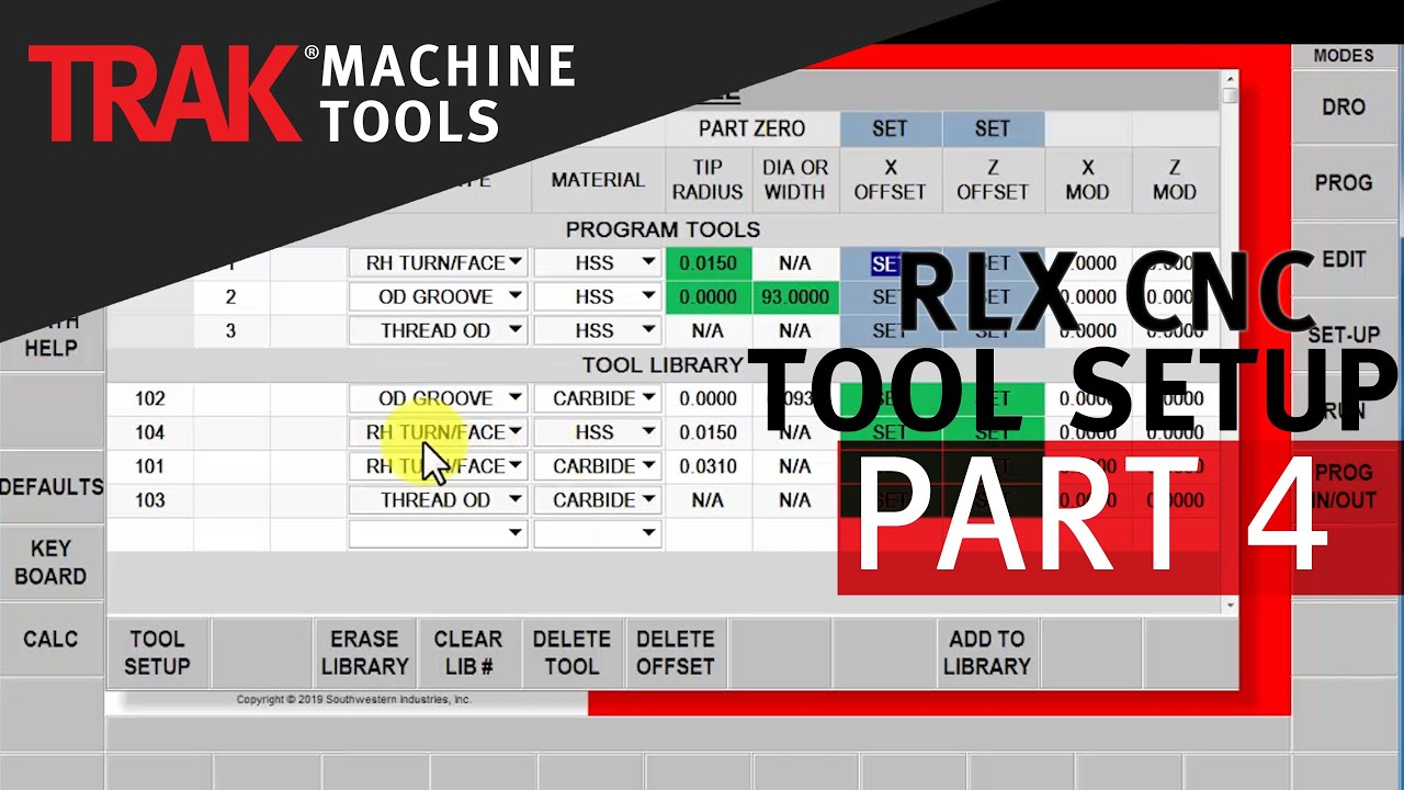 Tool Setup [Part 4] | ProtoTRAK RLX CNC | Lathe Tool Setup (Offline)