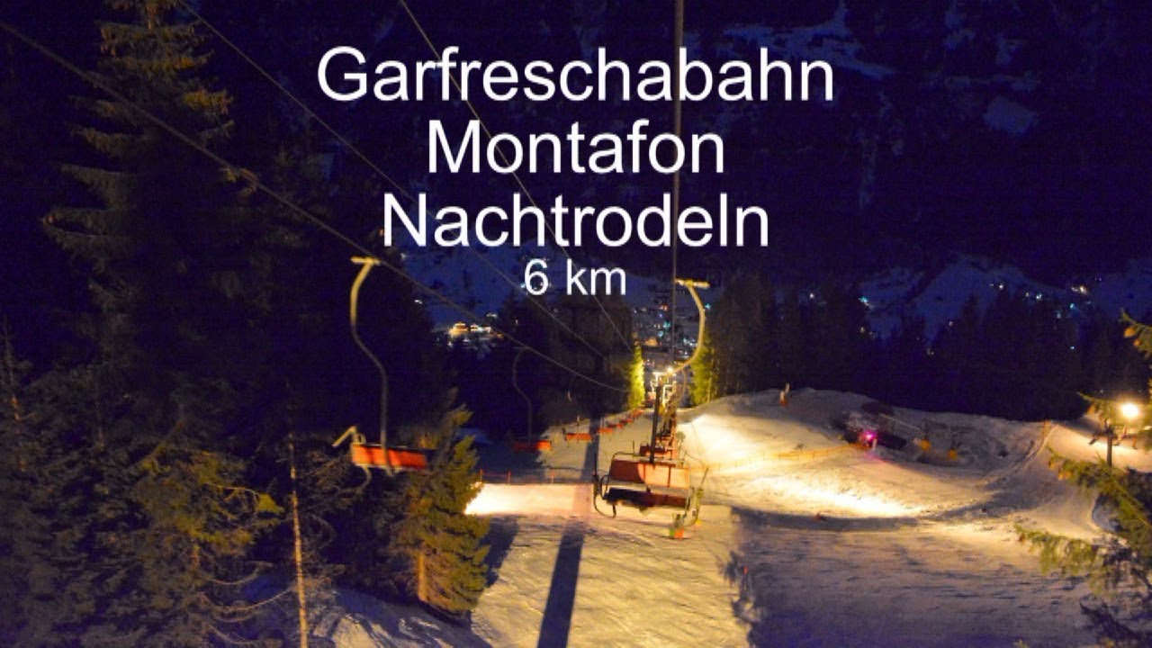 Nachtrodeln Garfreschabahn Montafon 6 km Der Alpenrodler