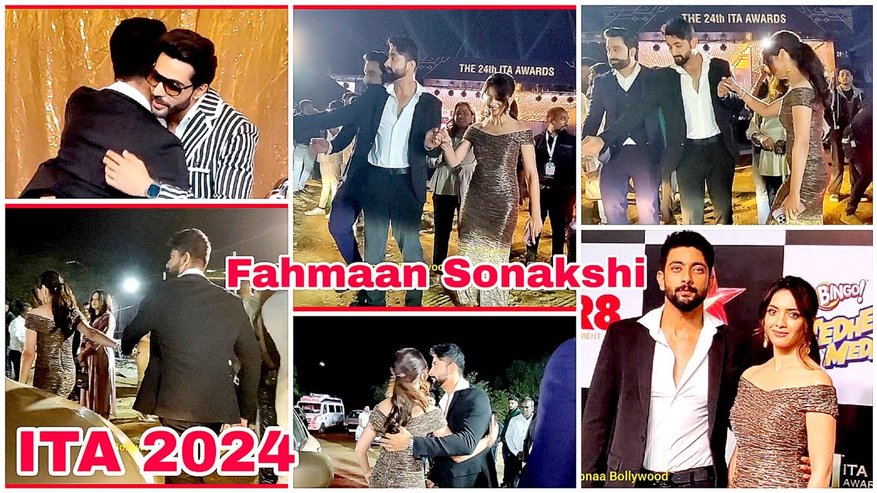 Fahmaan Khan Sweet Gesture With Co Artist Sonakshi Batra And Hugs Krushal Ahuja After ITA Awards