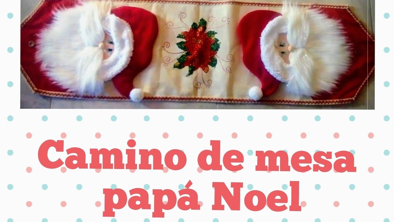 como HACER UN CAMINO DE MESA 🎅 papá Noel 🎅(MOLDES GRATIS)