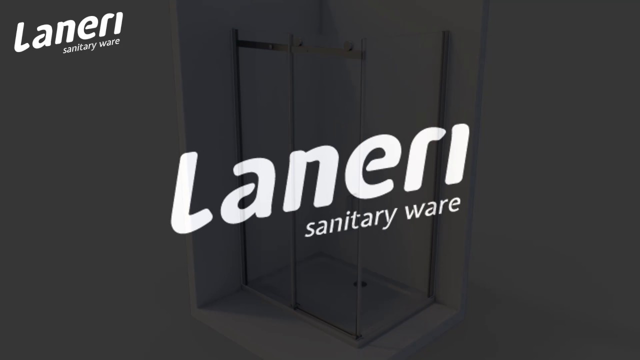 Laneri Box Doccia Lusso 8 MM Vetro Fisso e Apertura Scorrevole Tutorial Montaggio