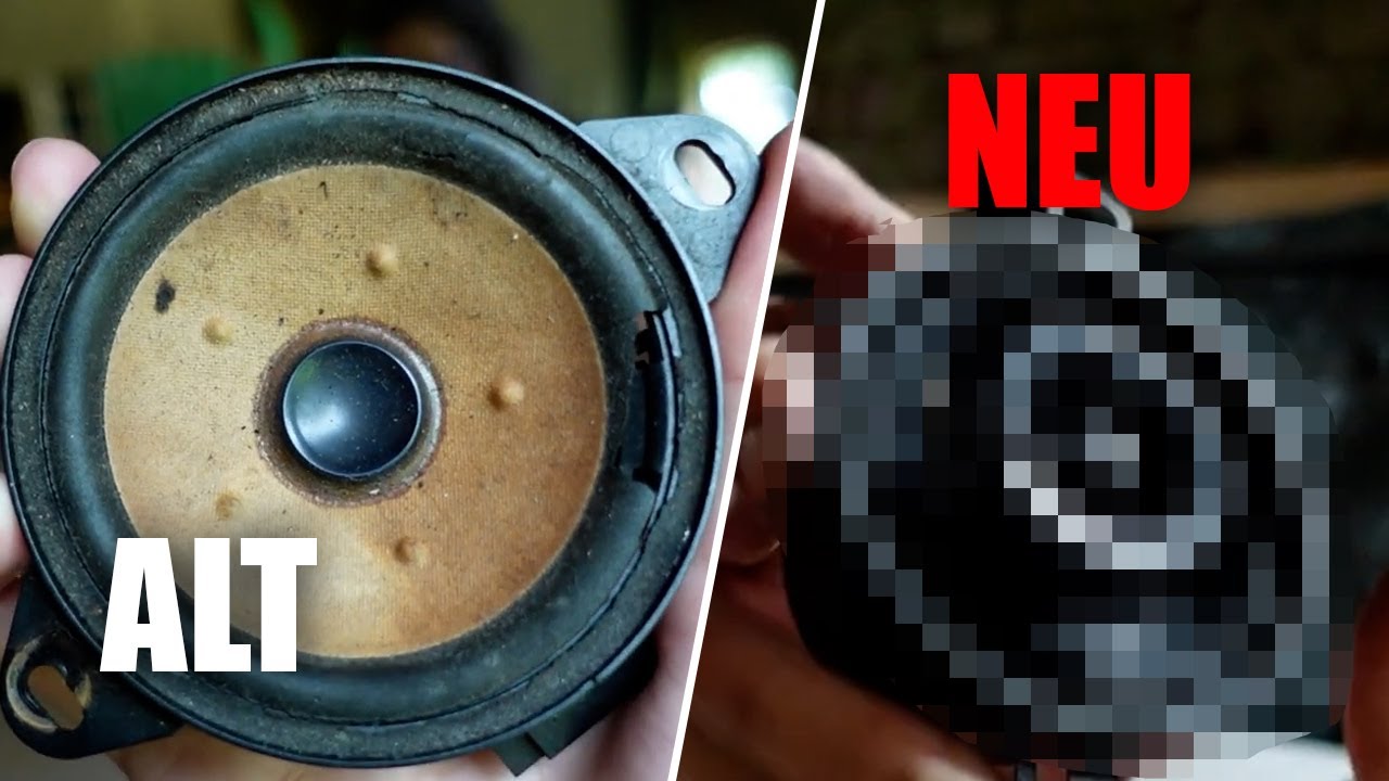 Wir wollen Sound! Lautsprecher im Armaturenbrett des Fake Golf 2 GTI tauschen.