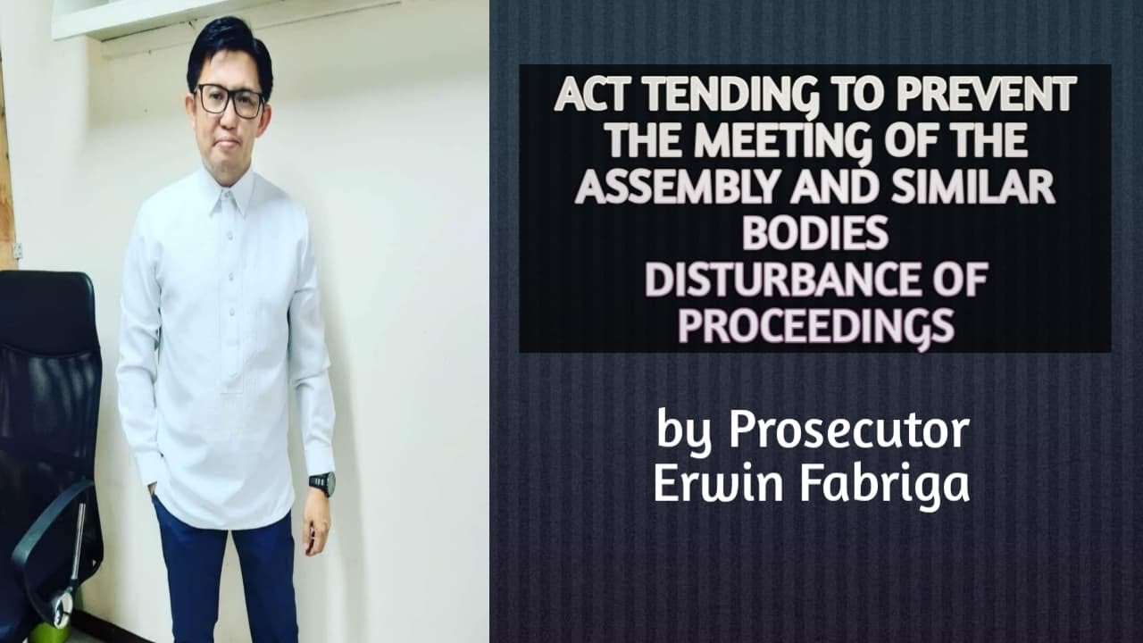 Act tending to prevent the meeting of Congress (Art. 143); Disturbance of proceedings (Art. 144)