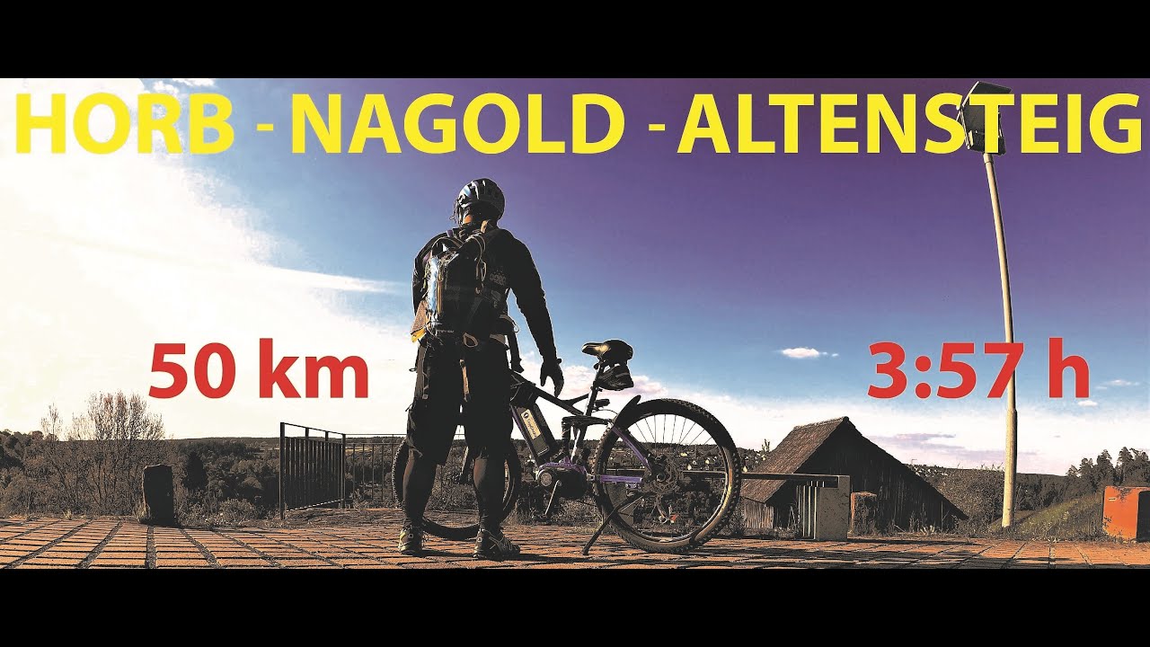 MTB Tour Horb-Nagold-Altensteig Germany . 50Km in 4K 