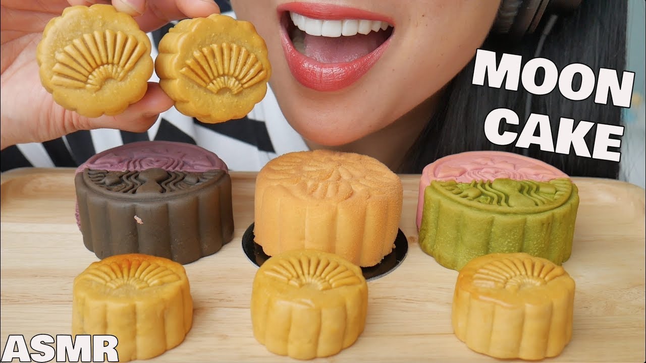 ASMR MOON CAKE *STARBUCKS (SOFT STICKY EATING SOUNDS) | SAS-ASMR