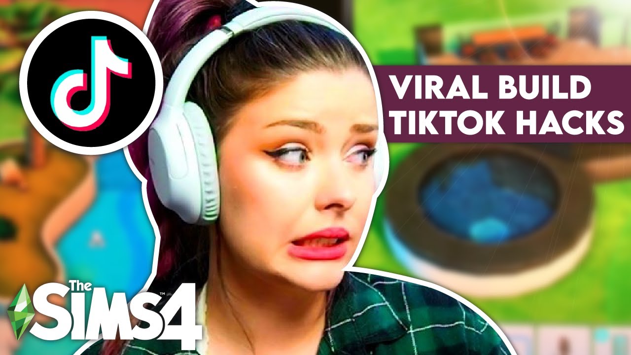 Building an Entire House Using Sims 4 Tiktok Build Hacks // Testing Viral Sims 4 Build Tiktok Hacks