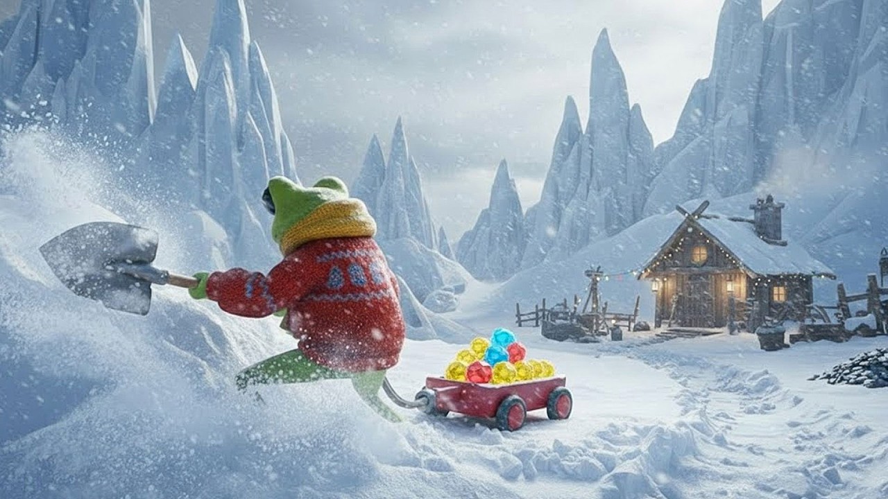 Survivre en creusant dans la neige ! (FROGGY HATES SNOW)