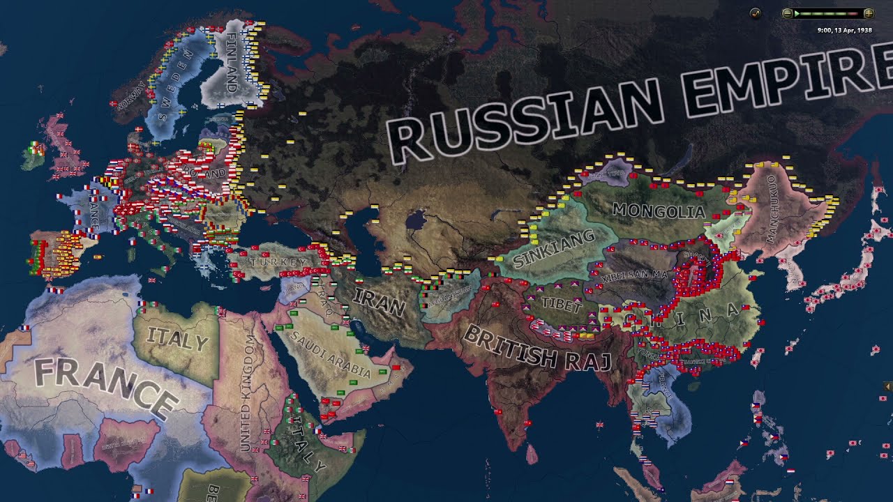 BERLIN-MOSCOW AXIS in 1936 - HOI4 Timelapse