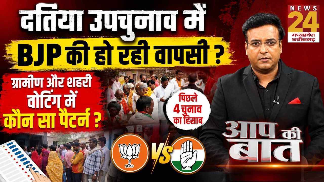 Datia By-Election: यादव वोट बैंक बना गेमचेंजर? BJP-Congress की बढ़ी टेंशन | आप की बात | Aap Ki Baat