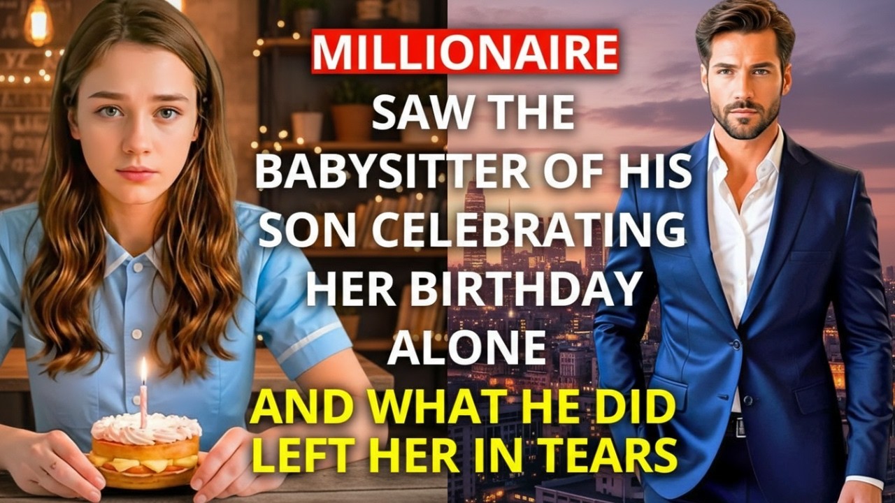 Millionaire saw the BABYSITTER of his SON celebrating her BIRTHDAY alone – and what he did LEFT HER