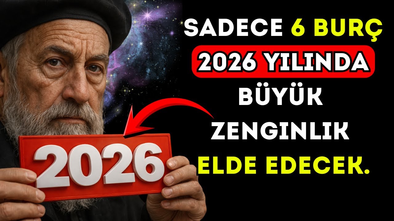 Peygamber Nostradamus şöyle kehanet etti: Sadece 6 burç 2026 yılında büyük zenginlik elde edecek.