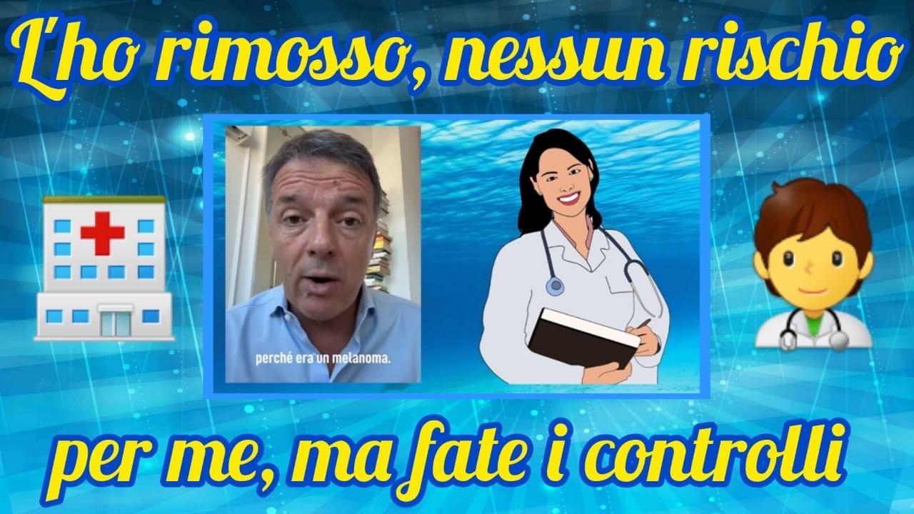 Renzi ha avuto un melanoma, l'ha raccontato in un video