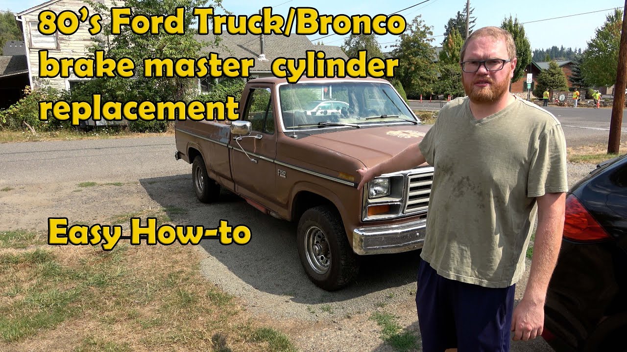 1980's Bullnose Ford F150 Brake Master Cylinder Replacement | Easy How-to DIY