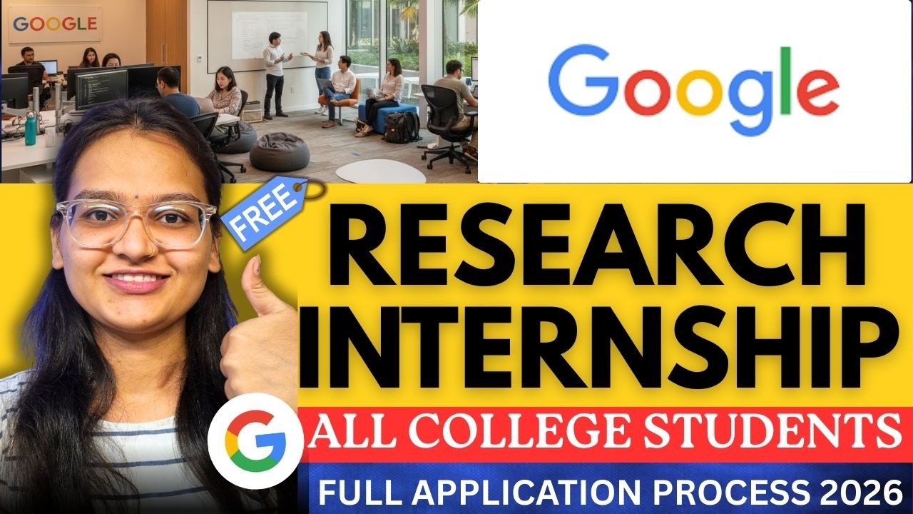 🔥Google Internship 2026 | Step by Step Application Process | All Details | Students Must Watch