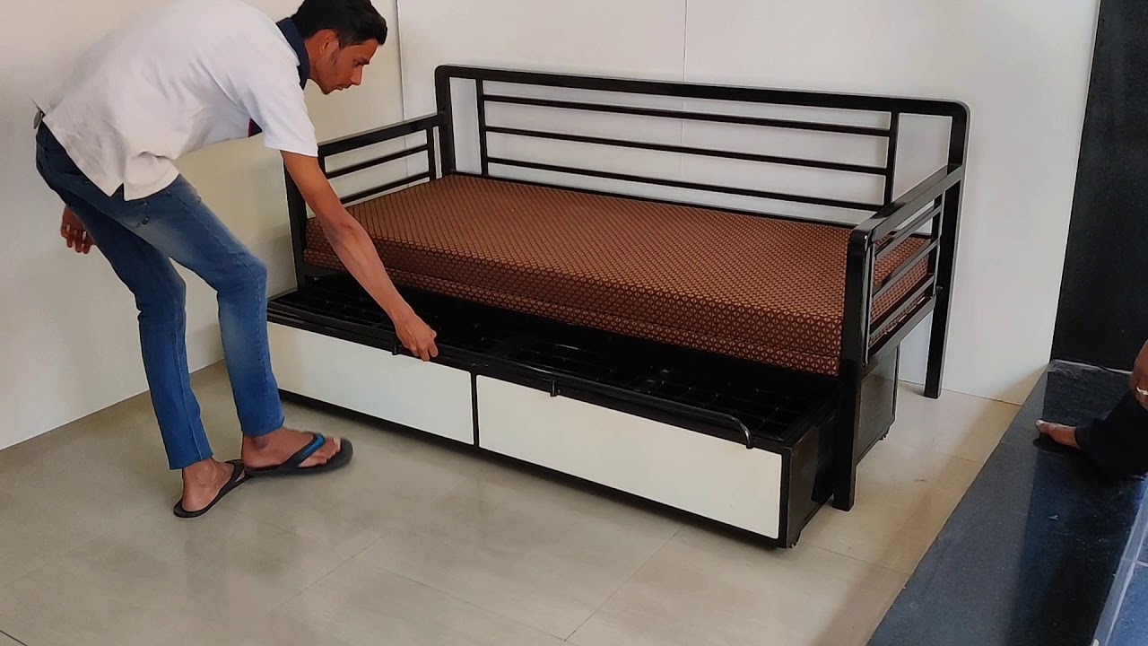 Haitu Sofa cum bed all metal ( zero plywood)