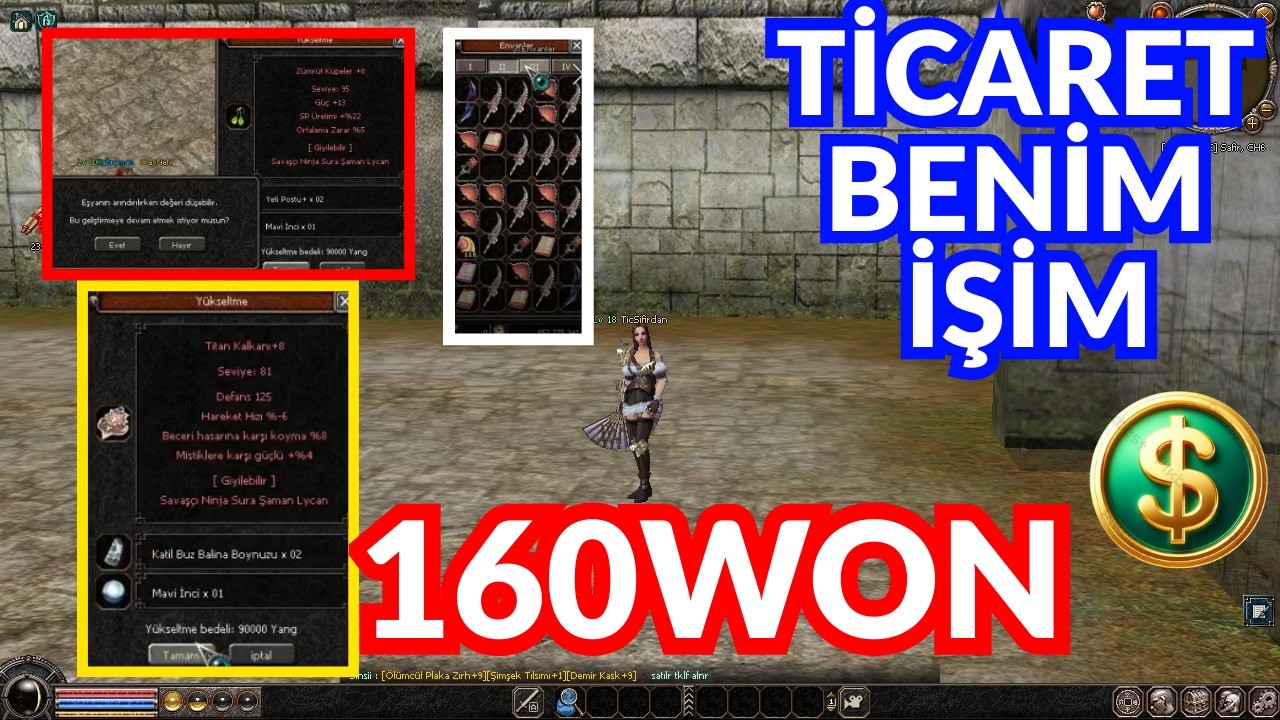 Metin2 TR Safir 👉 0 WON → 160 WON! 💰 +9 ZEHİR BASTIK… SONU ŞOK ETTİ! 😱