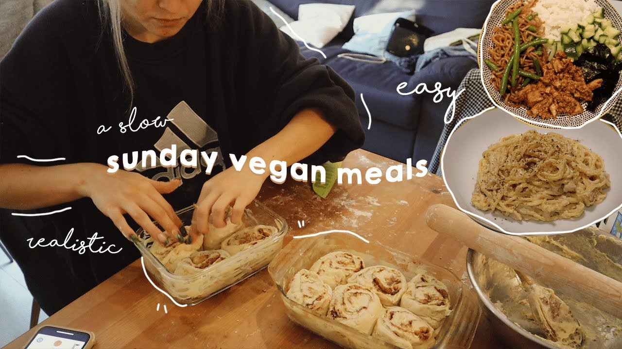 what I eat in a day as a vegan (slow sunday edition) !