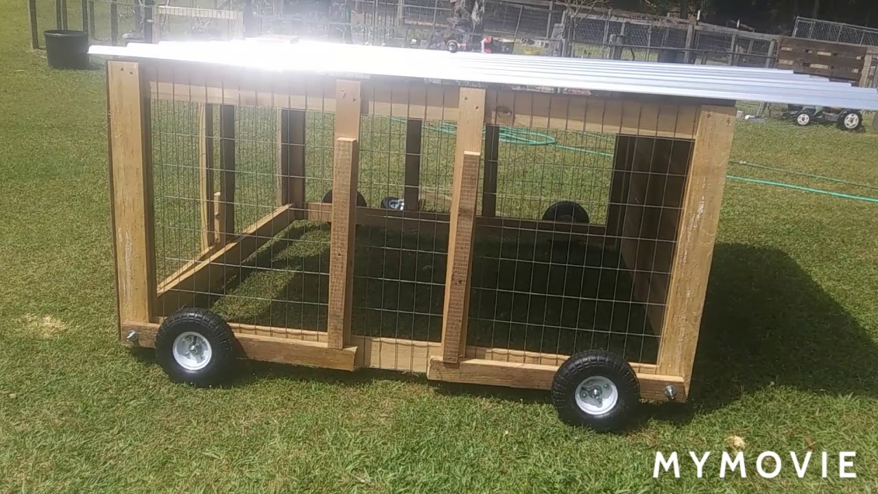 Ultimate chicken tractor wheel system