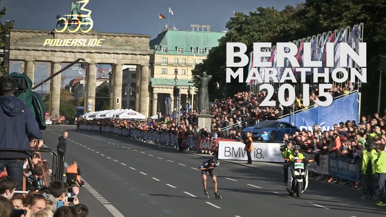 Berlin Marathon 2015 - Powerslide Triskating to victory