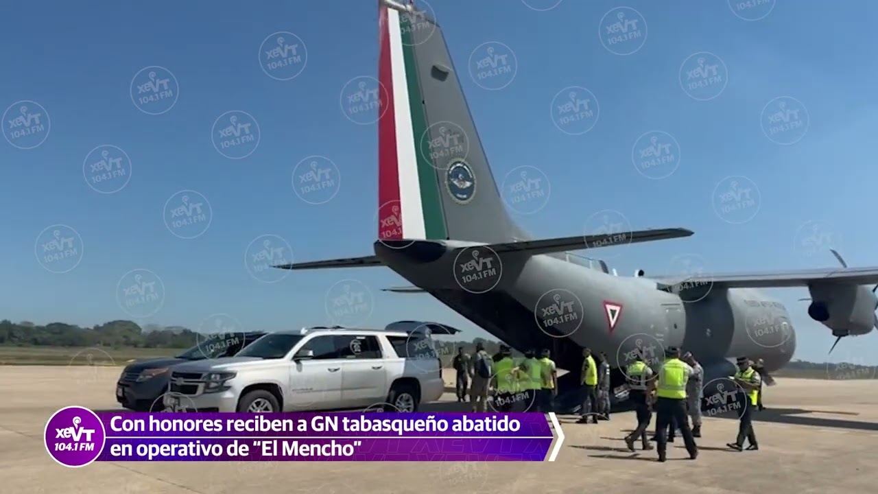 Con honores reciben a GN tabasqueño abatido en operativo de 