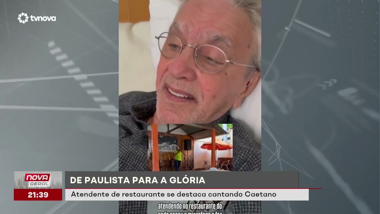 Atendente de restaurante em Paulista se destaca cantando e encanta Caetano Veloso | #NovaGeral