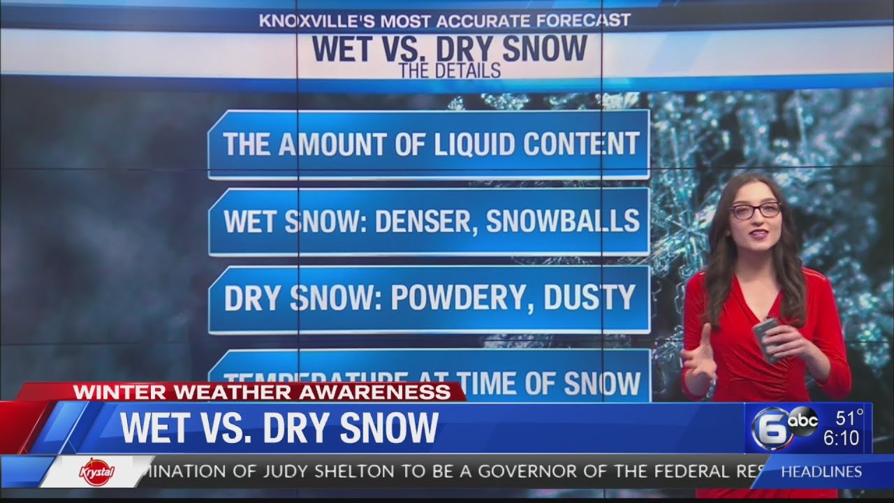 Wet snow vs. dry snow