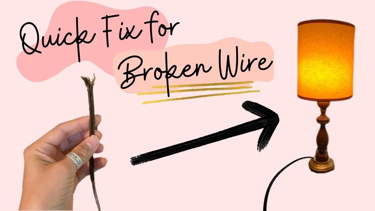 Easy Lamp Repair | Electrician Edition | MissFlips' DIY Quick Tips #4
