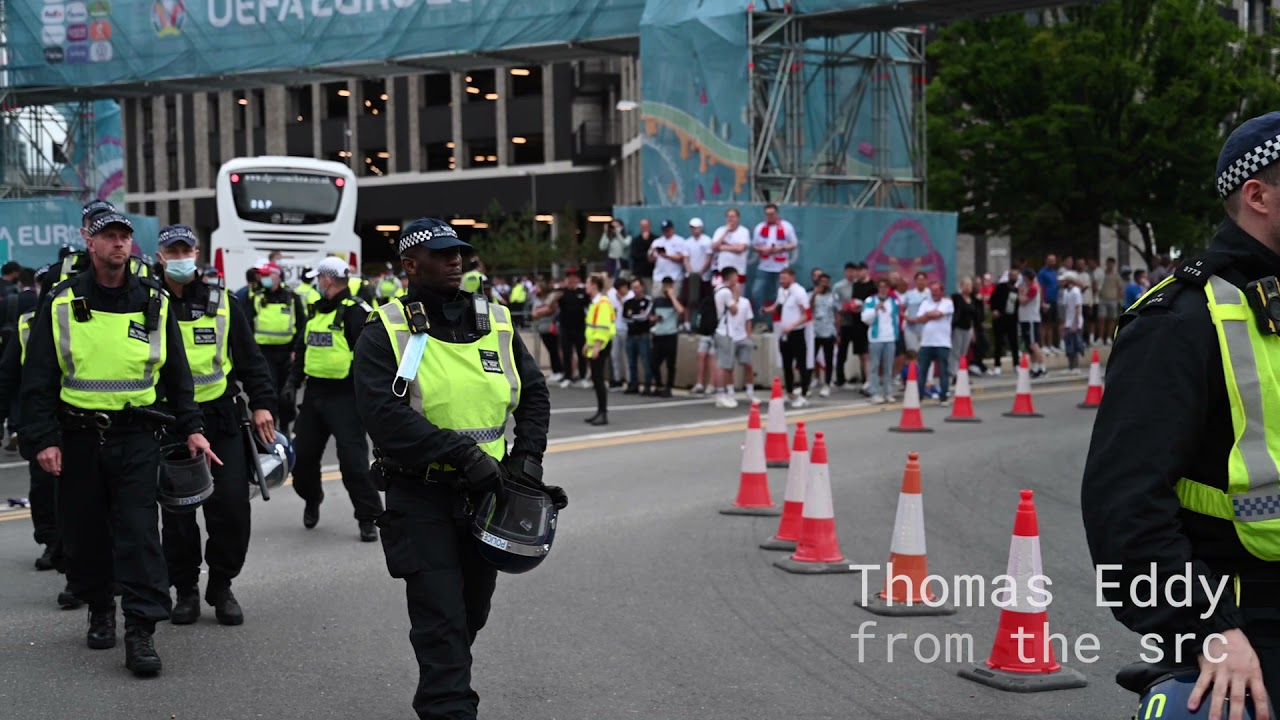 Met Territorial Support Group Officers at Wembley | Euro 2020 Final | July 11 2021 | from the src