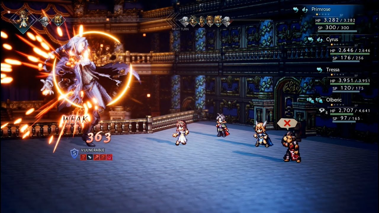 OCTOPATH TRAVELER - Simeon, the Puppet Master (Primrose Chapter 4 Boss Battle, Amphitheatre)