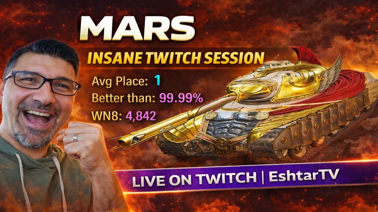 UNSTOPPABLE MARS | 4.8K WN8 Monster Session | INSANE 1 Hour Twitch Session | World of Tanks