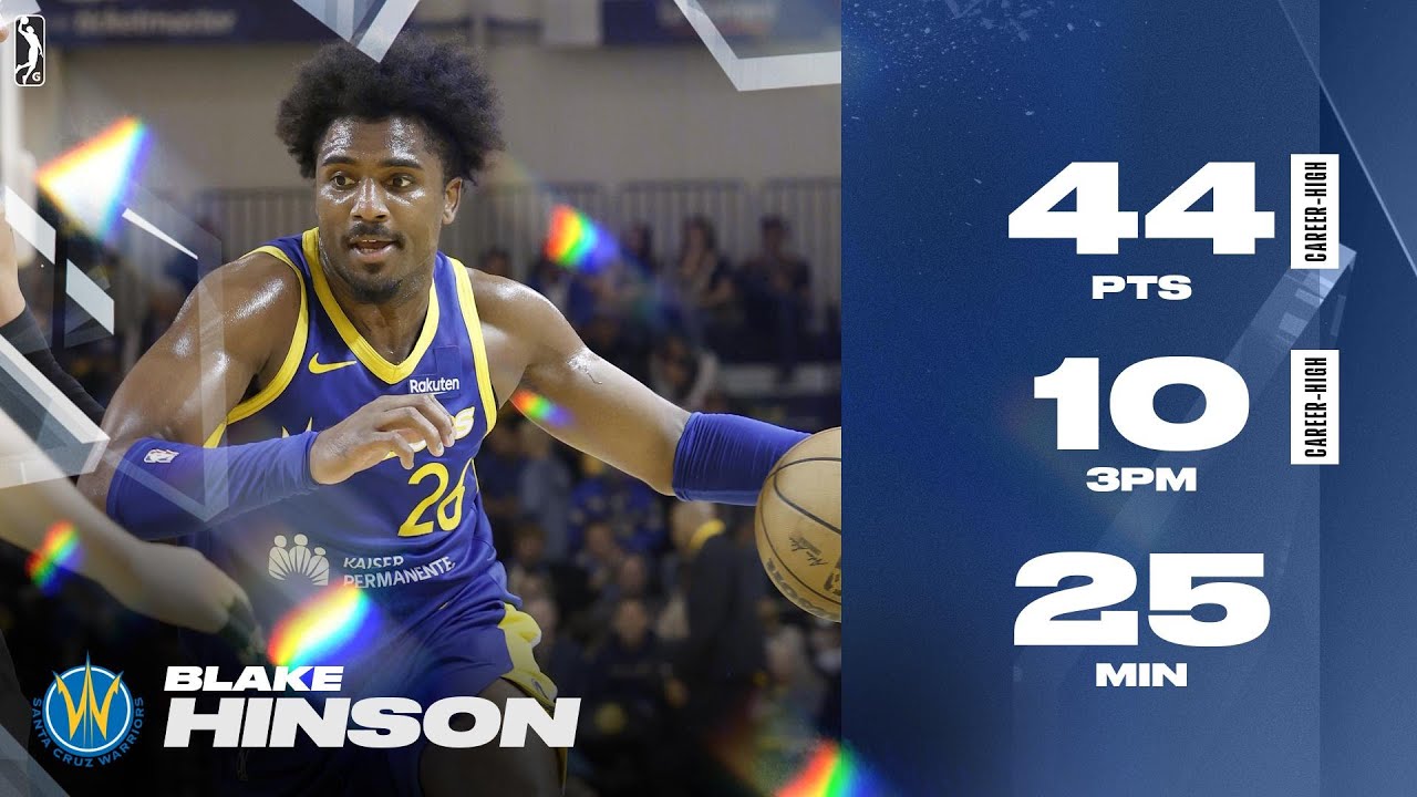 Blake Hinson Erupts for CAREER-HIGH 44 PTS & 10 3PM in 25 MIN for Warriors!