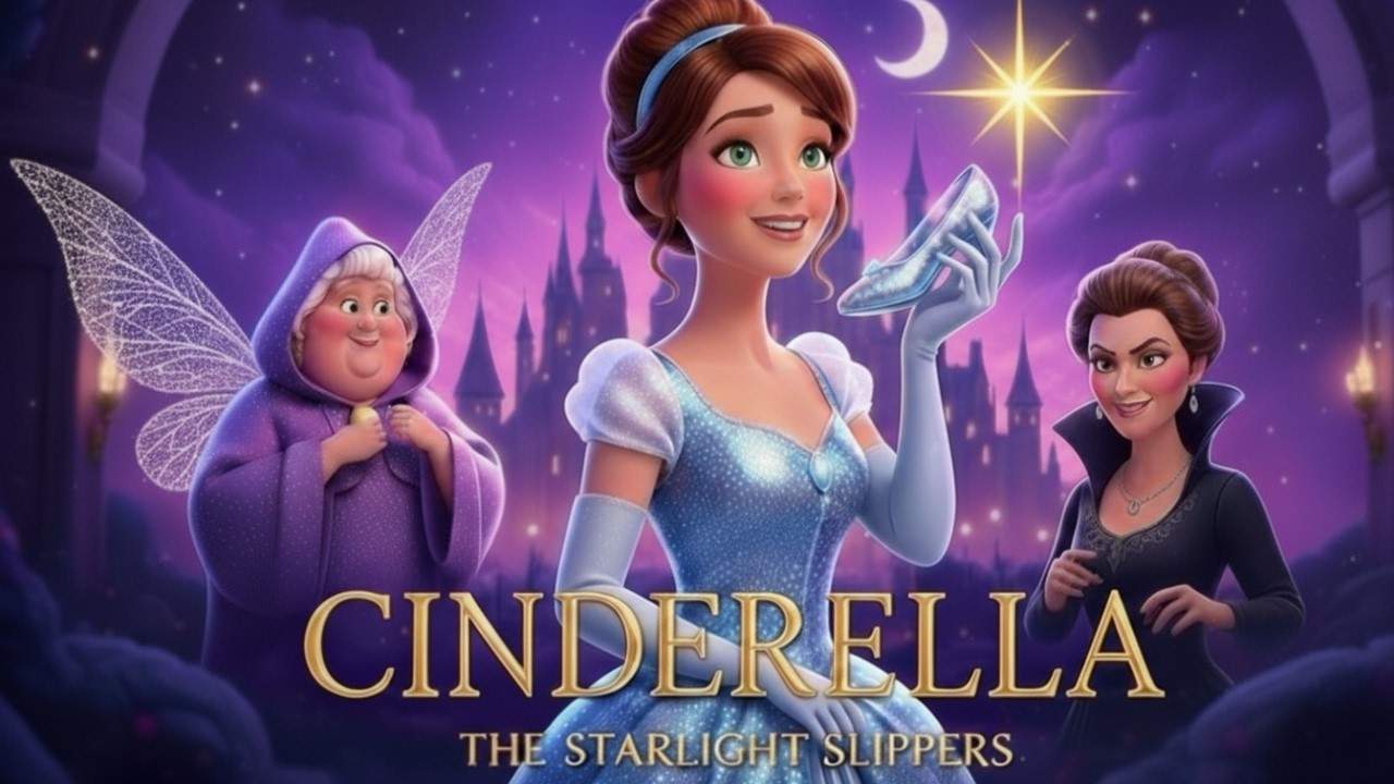 Cinderella: The Starlight Slippers | 4K English Bedtime Story