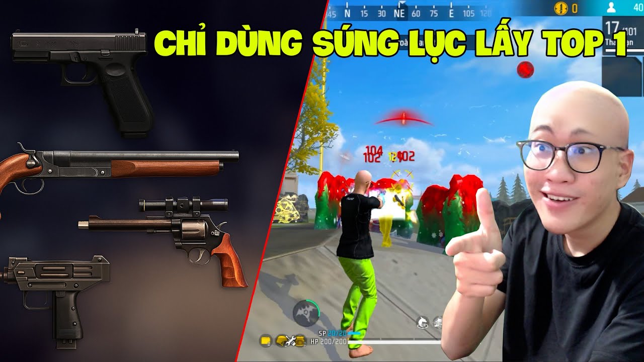 Box Free | Fan Ra Thử Thách Chỉ Dùng Súng Lục Lấy Top 1 Nhưng Phải Trên 10 Kill !!!