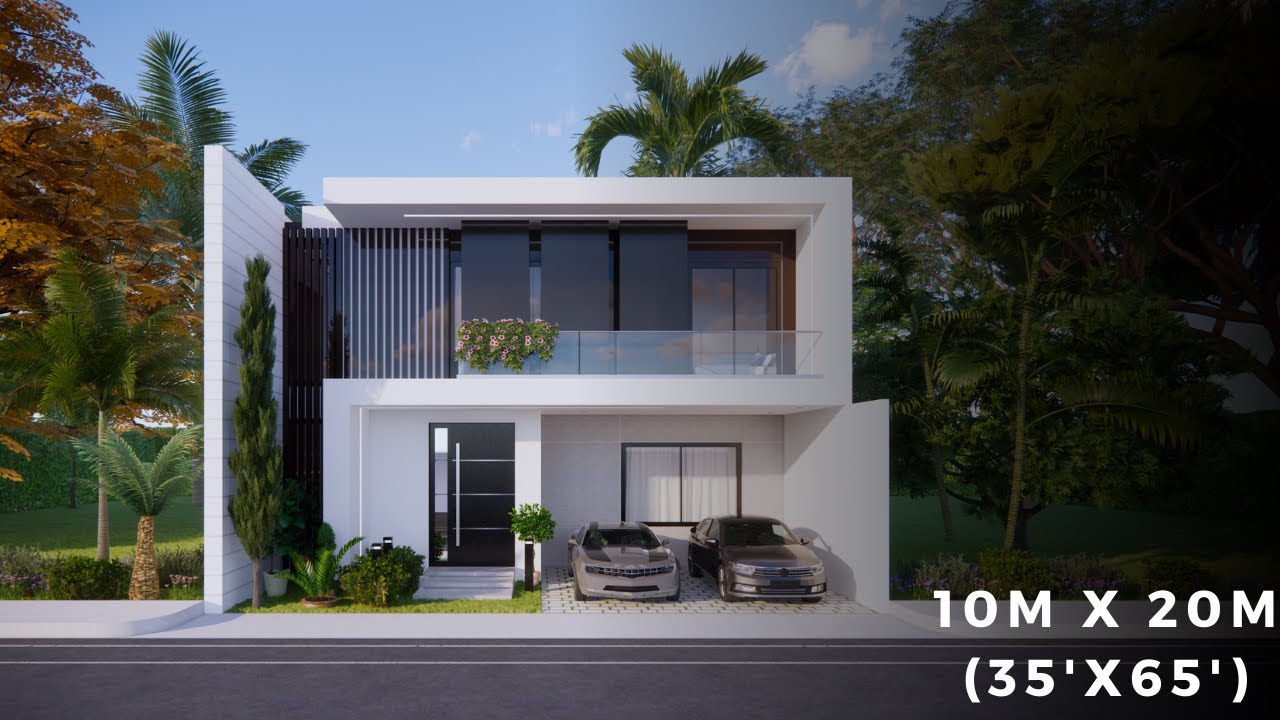 Modern House design || low budget modern 3 bedroom house design || 10m x 20m small house
