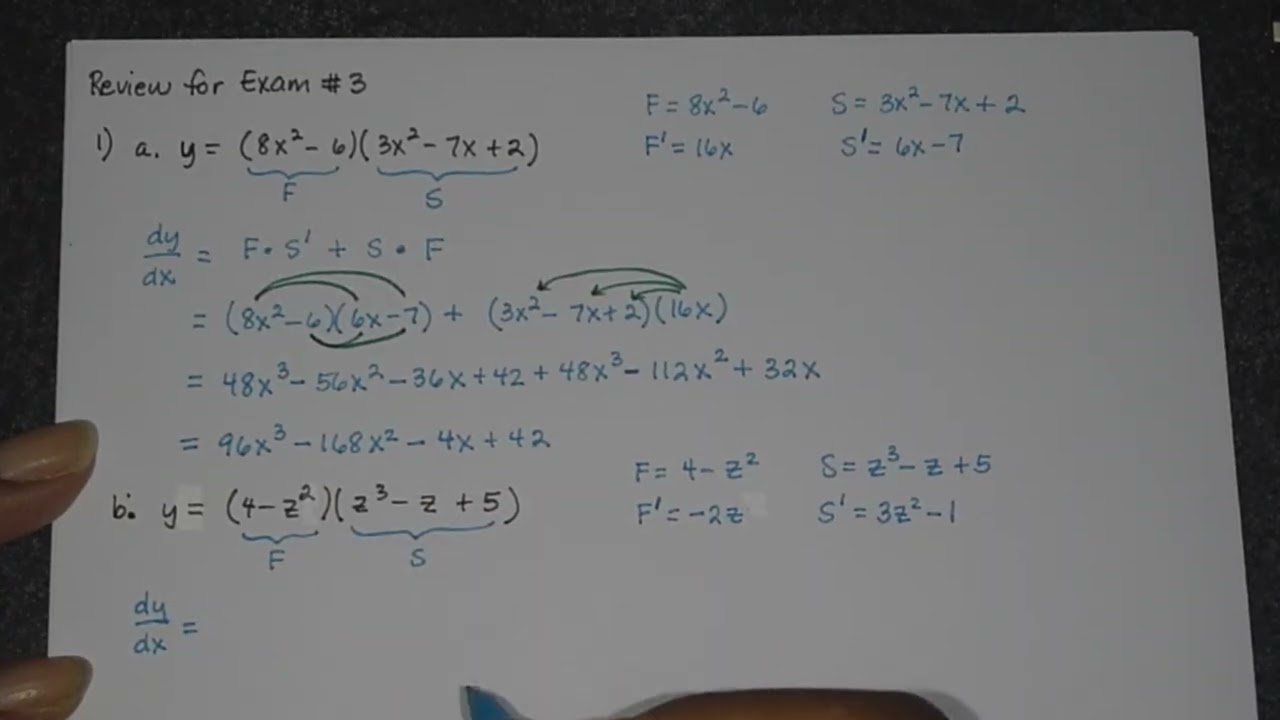 MATH 2115 (Calculus I) Review for Exam 3 Spring 2026