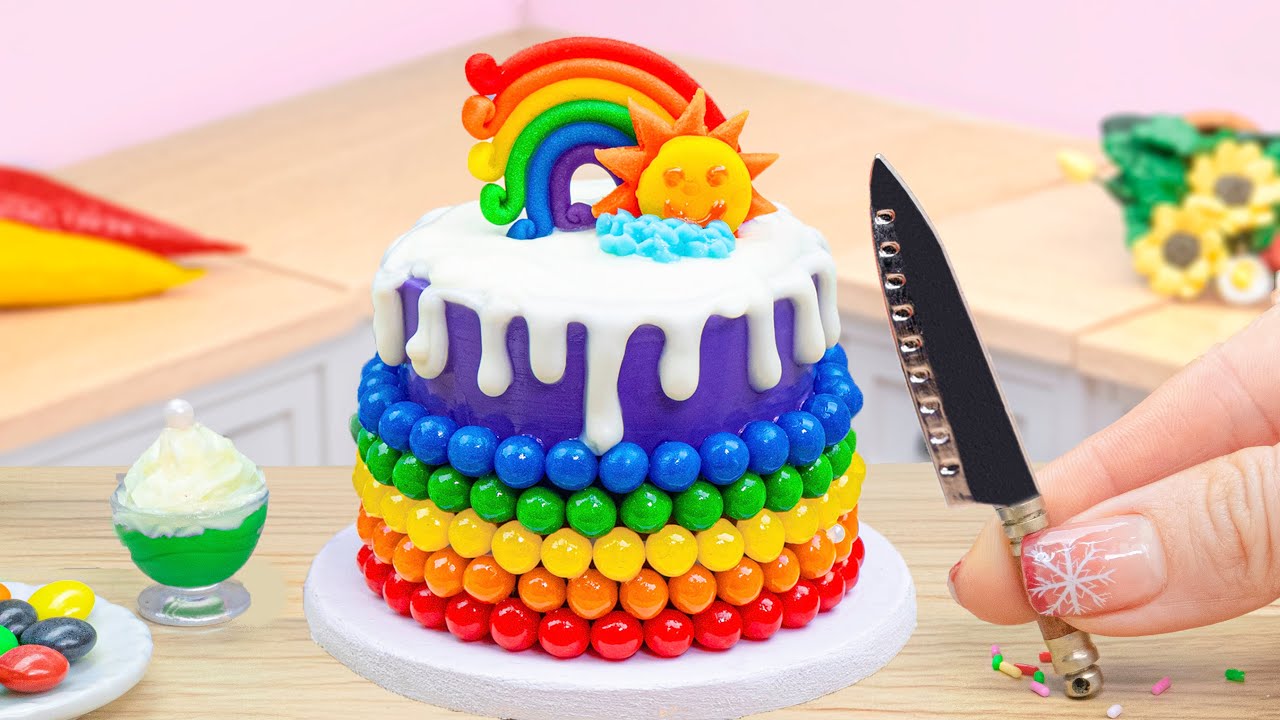 Amazing Rainbow Cakes Decorating Ideas | Satisfying Miniature Raibow Cakes By Petite Baker Yummy
