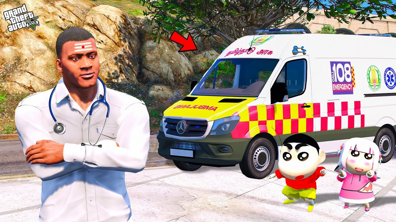 Franklin Become A Tamil Nadu 108 Ambulance Driver in GTA 5