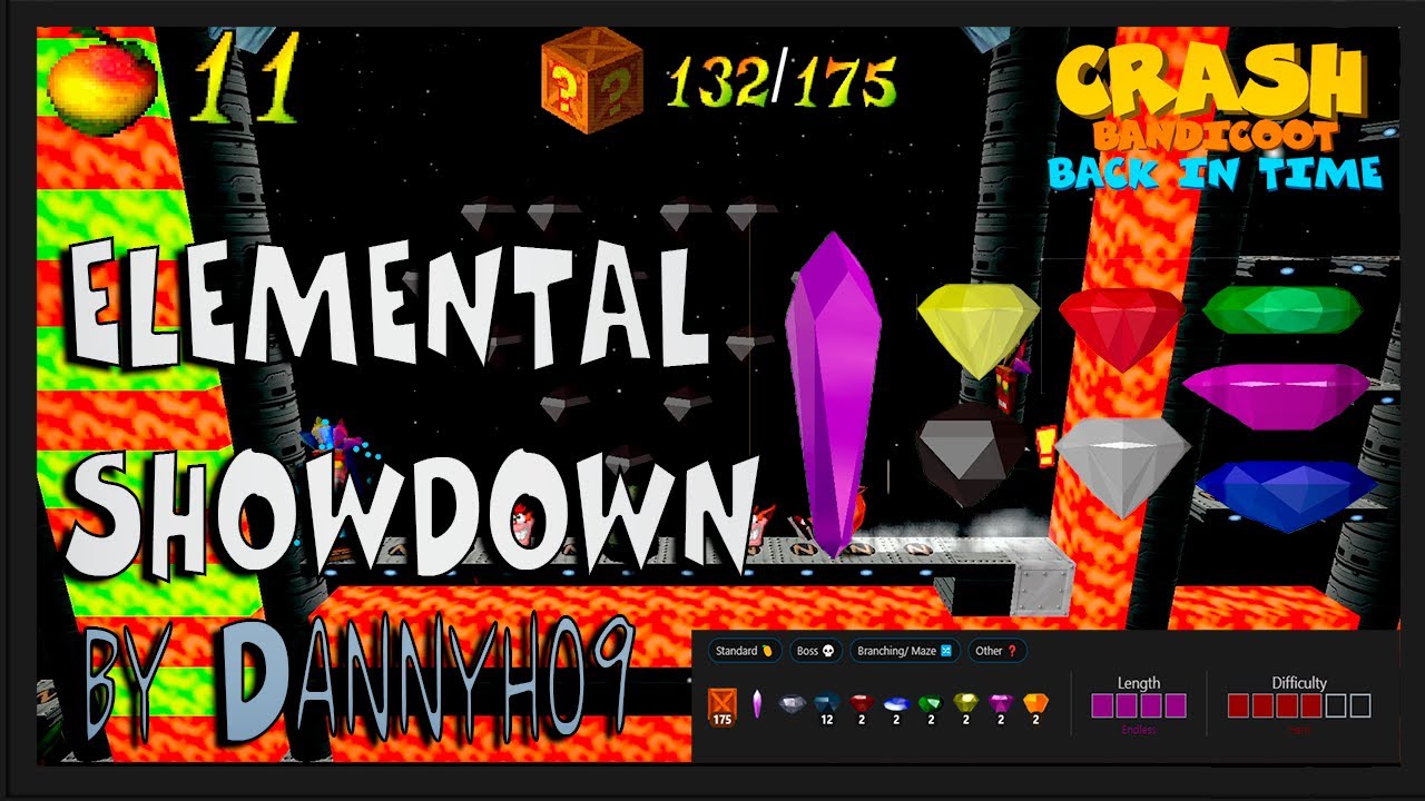 Elemental Showdown by Dannyh09 | Crash Bandicoot: Back In Time [Custom Level]