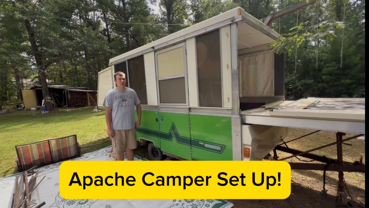 Apache Hard-Sided Pop-Up Camper Setup