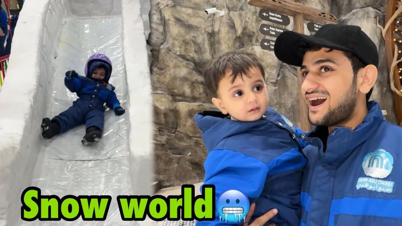 Snow world pohanch Gaye abu dhabi ke🥶 | Basil ko bahar nhi jana wapsi😂