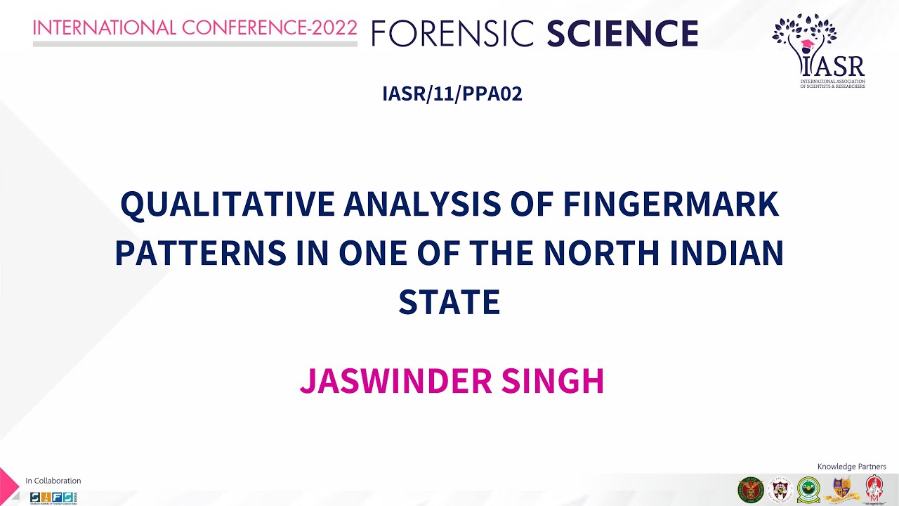 Qualitative Analysis of Fingermark Patterns in One of the North Indian State | Jaswinder Singh